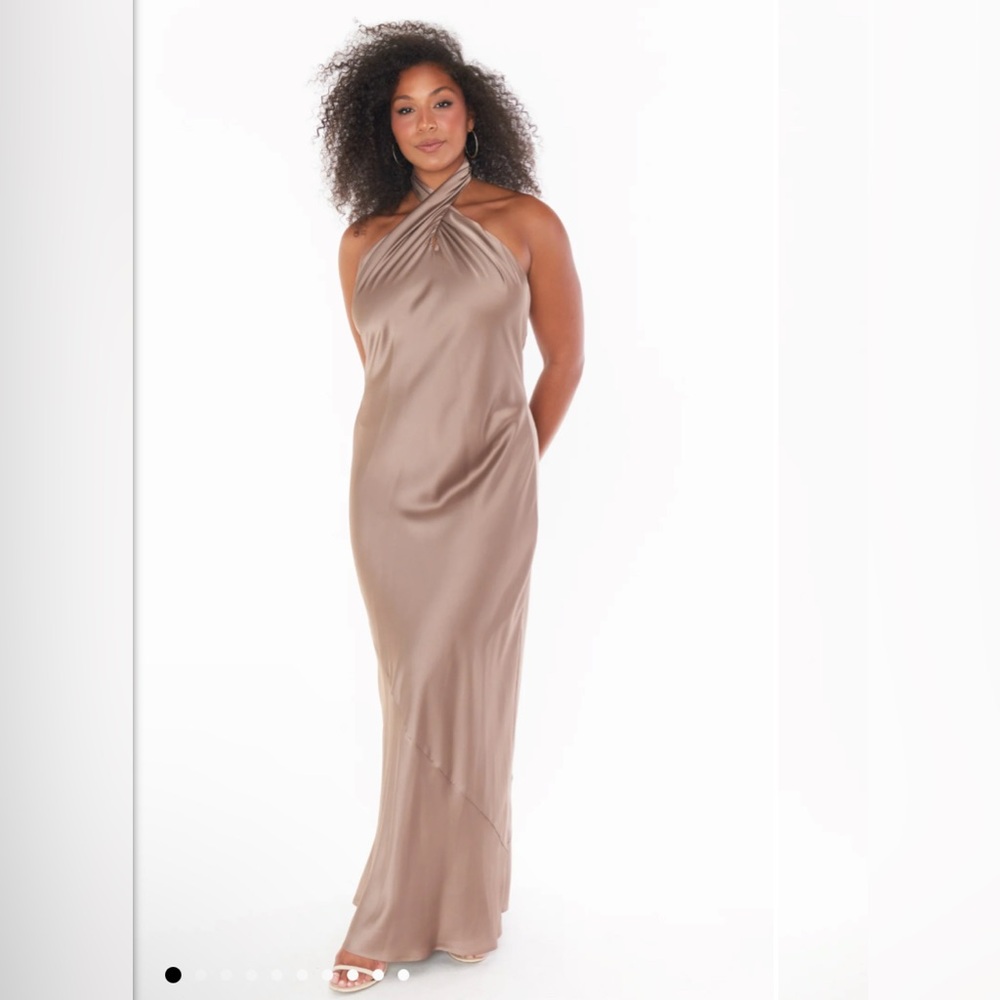NWT L MuMu dress Silver